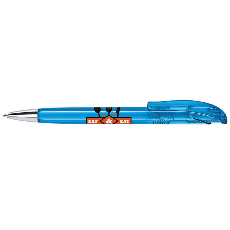 Senator Challenger Clear Plastic Ball Pen With Metal Nose Cone - Image 2