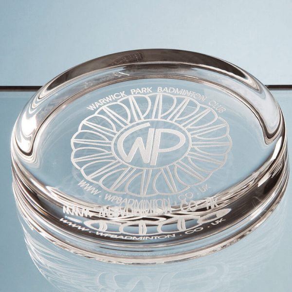9cm Round Glass Paperweight - Image 2
