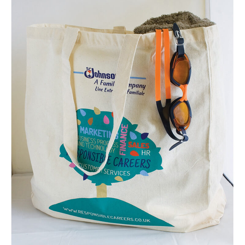 Natural 5oz Cotton Shopper With Gusset