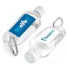 70ml Antibacterial Hand Sanitiser On A Carabiner Clip.