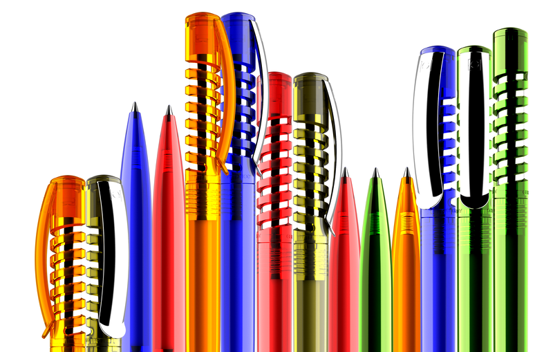 Senator New Spring Clear Plastic Ballpen - Image 2
