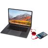 Alasia 5-in-1 100cm recycled plastic and aluminium retractable charging cable