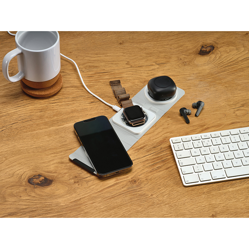 Linnaeus Wireless Charger Recycled PU 15W - Image 5