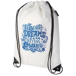 Evergreen GRS recycled non-woven drawstring bag 5L