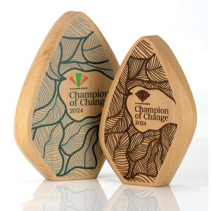 Real Wood Faceted Award