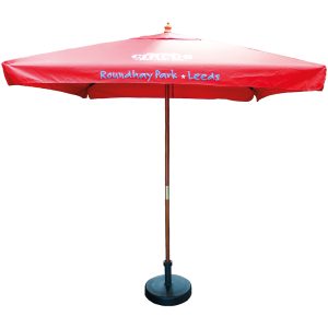 2m Square Wooden Eco Parasol