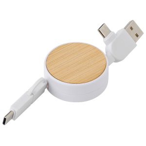 Ponza - Bamboo Extendable Charging Cable