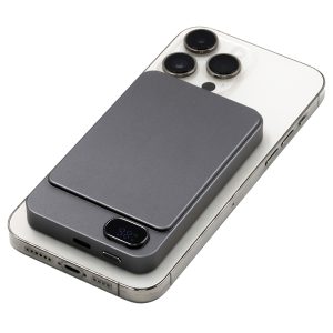 Powerwave 5 - Brandcharger Recycled Aluminium Wireless Power Bank (5,000 Mah)